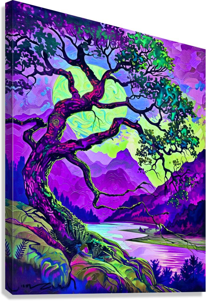 Arte 054 twisted tree Canvas Print