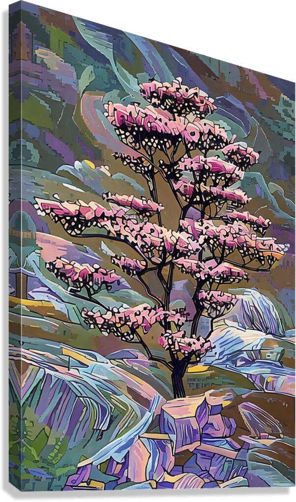 Arte 020 bonsai illustration Canvas Print