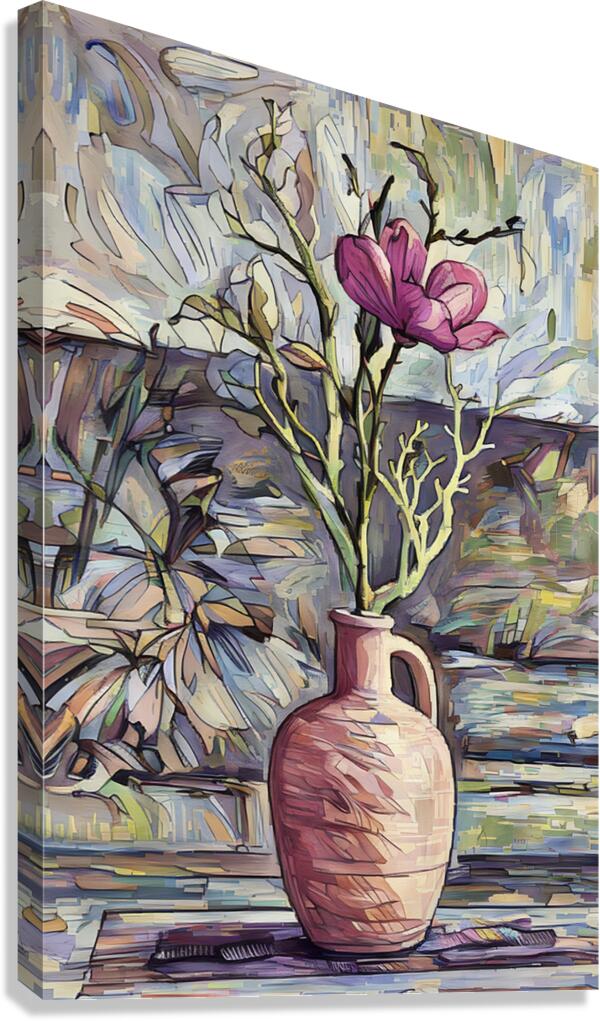Arte 050 vase flower from photo Canvas Print