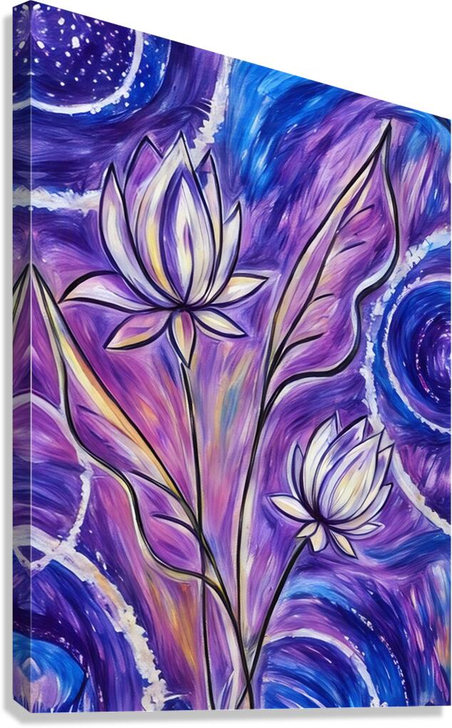 ArtXcl 026 abstract  flowers Canvas Print