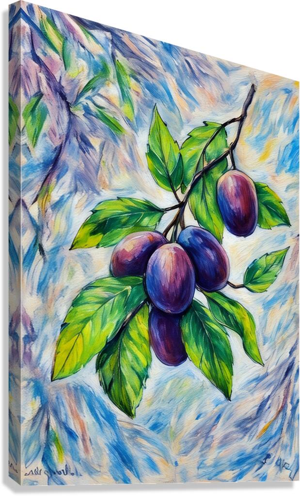 Arte 030 grapes illustration Canvas Print