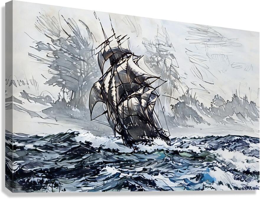 Arte 019 The Marco Polo painting Canvas Print