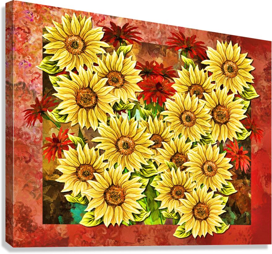 ArtXcl 078 sunflowers Canvas Print