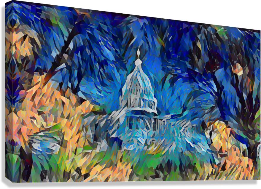 ArtXcl 185 Washington polyart style Canvas Print