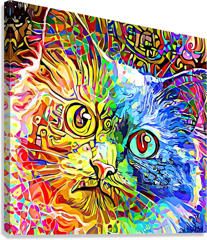 ArtXcl 182 cat abstract  Canvas Print