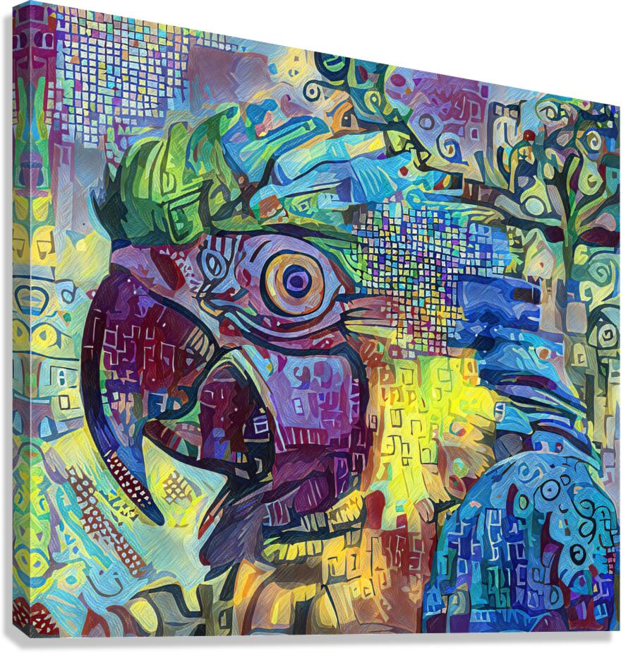 ArtXcl 109 parrot Canvas Print