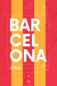 Barcelona Spain Travel Print