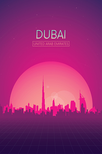 Dubai UAE Travel Print
