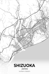 Shizuoka Japan City Map Print