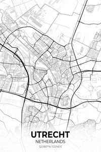 Utrecht Netherlands City Map Print
