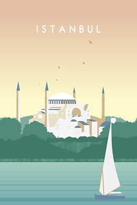 Istanbul Turkey Travel Print