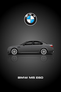 BMW M5 E60 Automotive Print