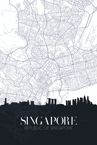 Singapore Travel Print