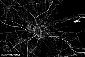 Aix en Provence France City Map Print