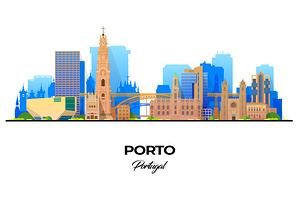 Porto Portugal Skyline Print