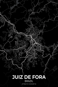 Juiz de Fora Brazil City Map Print