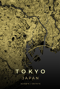 Tokyo Japan City Map Print