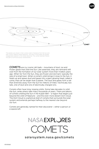 Comets Infographic NASA Poster