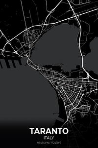 Taranto Italy City Map Print