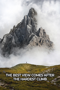 The Best View Comes After The Hardest Climb