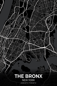 The Bronx New York City Map Print