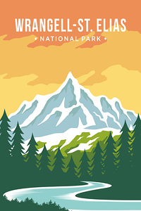 Wrangell National Park Travel Print