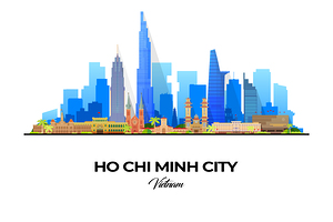 Ho Chi Minh City Vietnam City Skyline Print