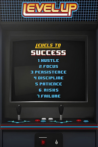 Levels to Success Motivational Print