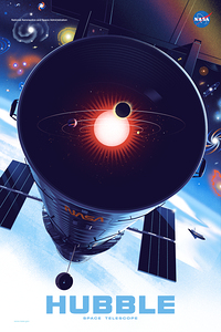 Hubble Telescope NASA Poster