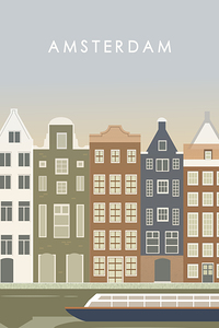 Amsterdam Netherlands Travel Print
