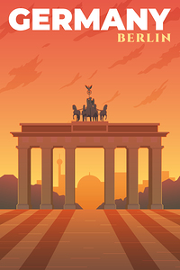 Germany Berlin Travel Print