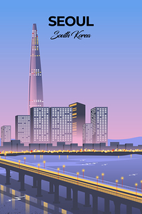 Seoul South Korea Travel Print