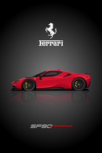 Ferrari SF90 Stradale Automotive Print