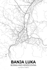Banja Luka Bosnia City Map