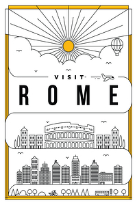 Rome Italy Travel Print