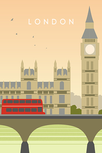 London England Travel Print