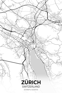 Zurich Switzerland City Map