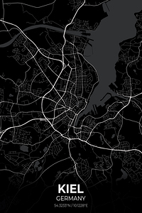 Kiel Germany City Map Print