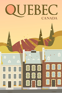 Quebec Canada Travel Print
