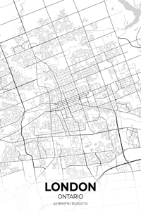 London England City Map Print