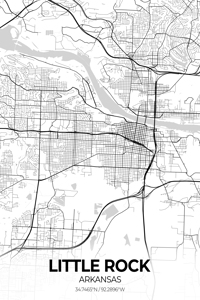 Little Rock Arkansas City Map 
