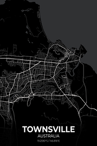 Townsville Australia City Map Print