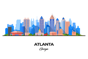 Atlanta Georgia City Skyline Print