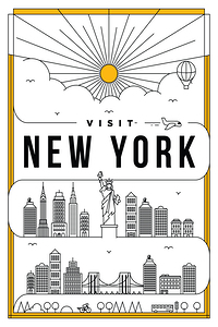 New York City Travel Print