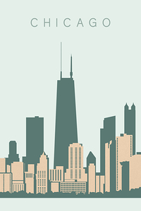 Chicago Illinois Travel Print