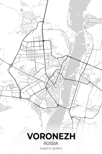 Voronezh Russia City Map Print