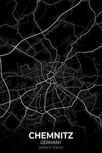 Chemnitz Germany City Map Print