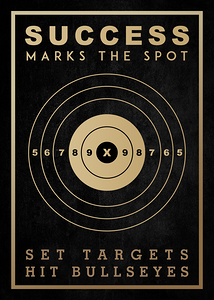 Success Marks The Spot Motivational Print