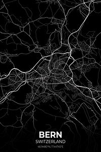 Bern Switzerland City Map Print