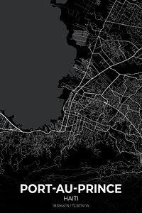 Port au Prince Haiti City Map Print